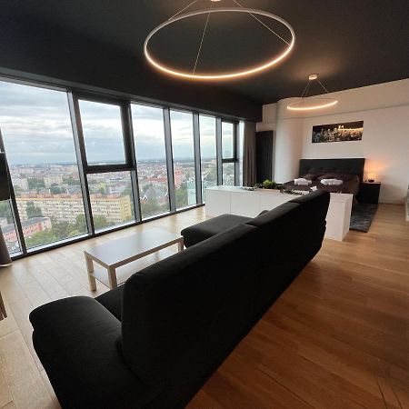 Hanza Tower - Luxurious Apartment 60M2 - 15Th Floor City View Szczecin Eksteriør bilde