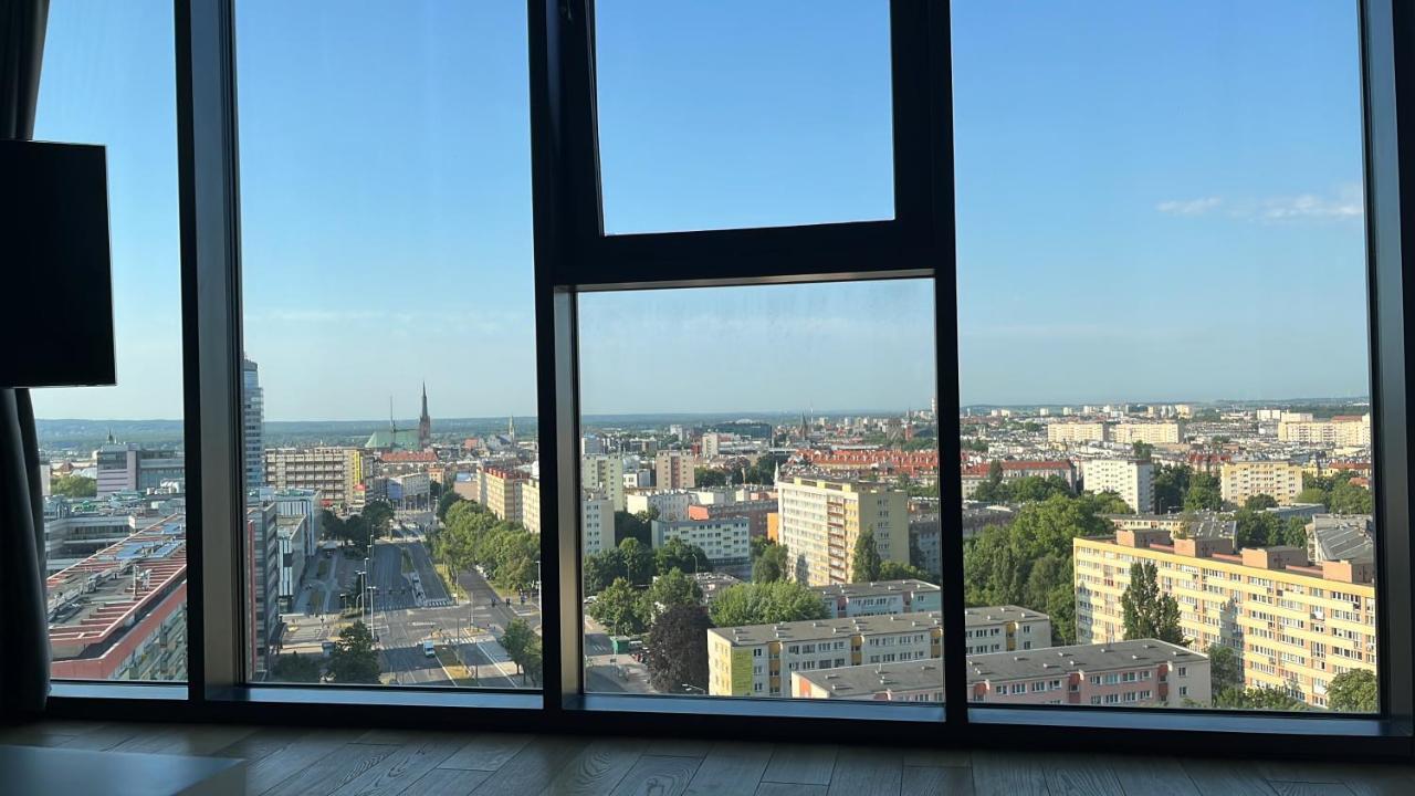 Hanza Tower - Luxurious Apartment 60M2 - 15Th Floor City View Szczecin Eksteriør bilde