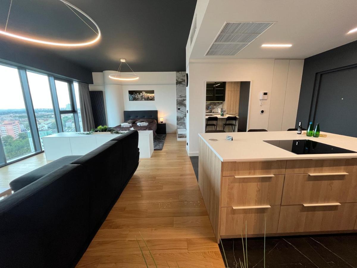 Hanza Tower - Luxurious Apartment 60M2 - 15Th Floor City View Szczecin Eksteriør bilde